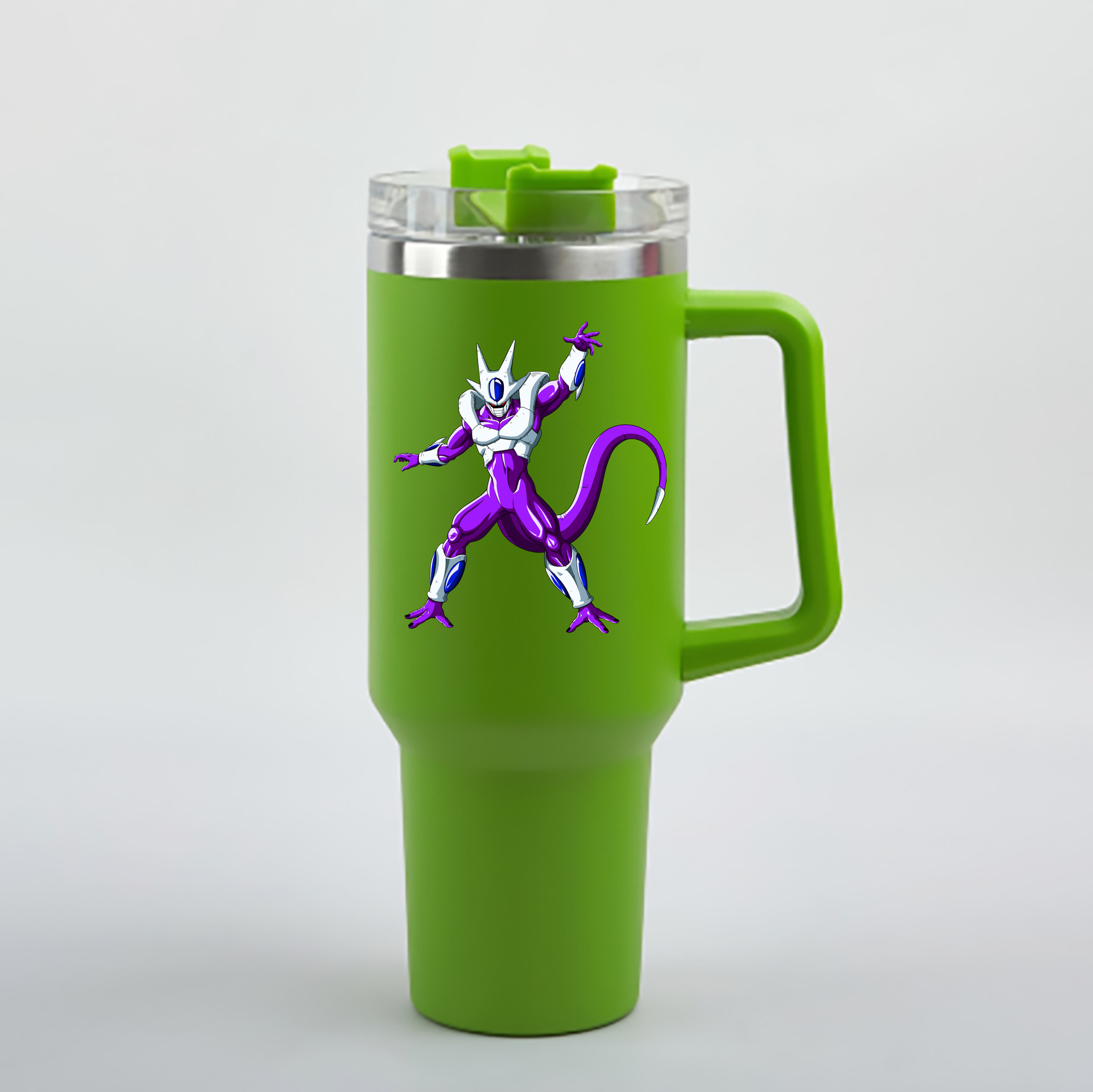 （画像用） ドラゴンボール クウラ DRAGON BALL Cooler Coora 1200mL車用タンブラー - クリスタルステッカー（プラスチックストロー付き）